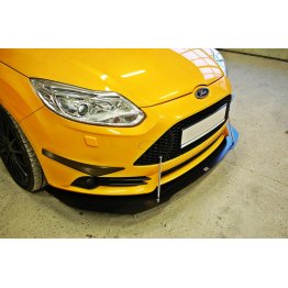 Накладка сплиттер на передний бампер на Ford Focus III ST